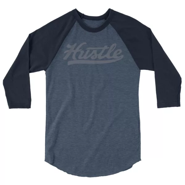 Hustle 3/4 sleeve raglan shirt