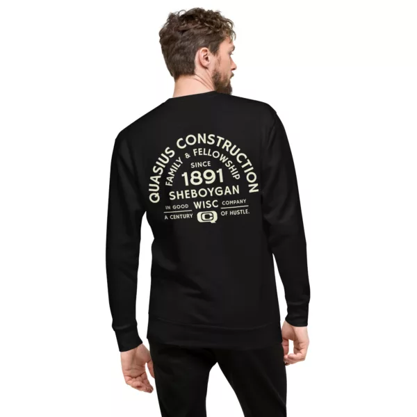 Black Unisex Premium Sweatshirt - Image 2